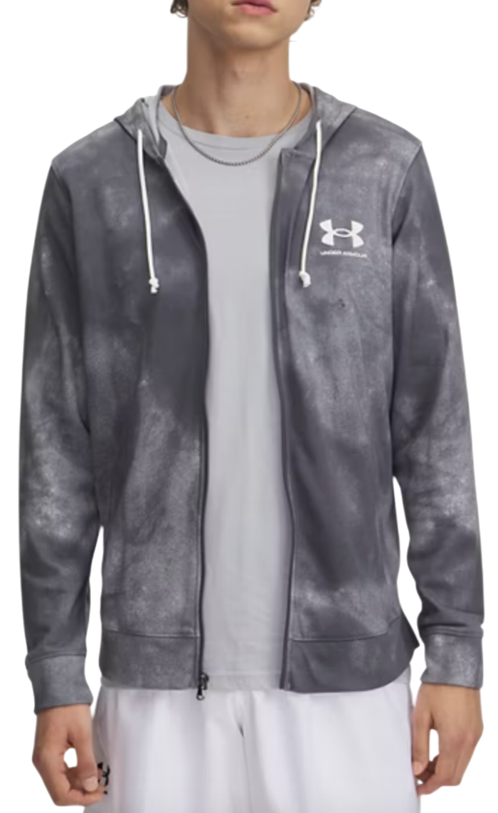 Суитчър Under Armour Rival Terry AOP FZ Q1 Hoodie Сиво | 1390139-025, 0