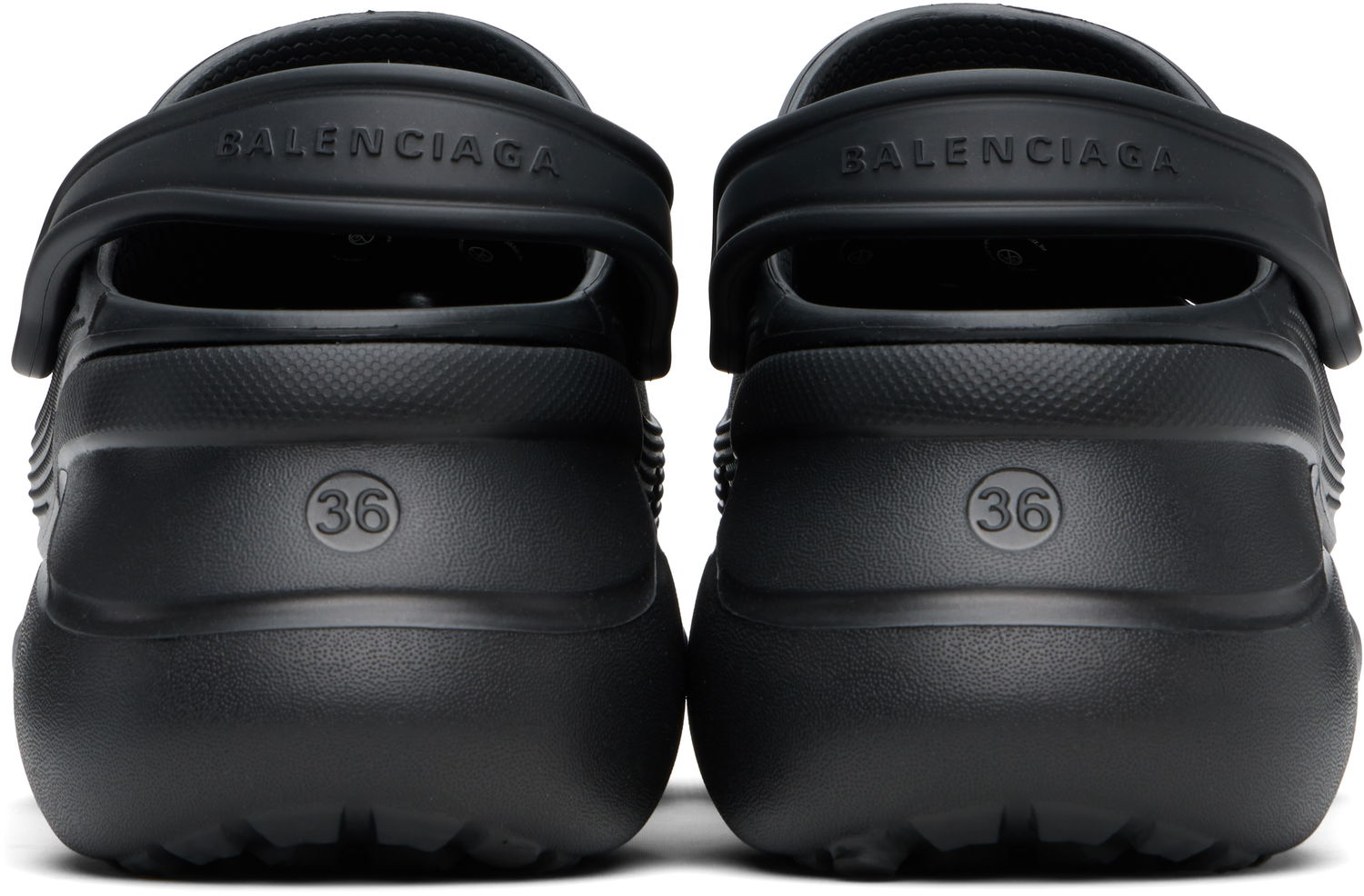 Облекло Balenciaga Balenciaga Crocs Edition Jibbitz Mules Черно | 720762 W0FOW, 1