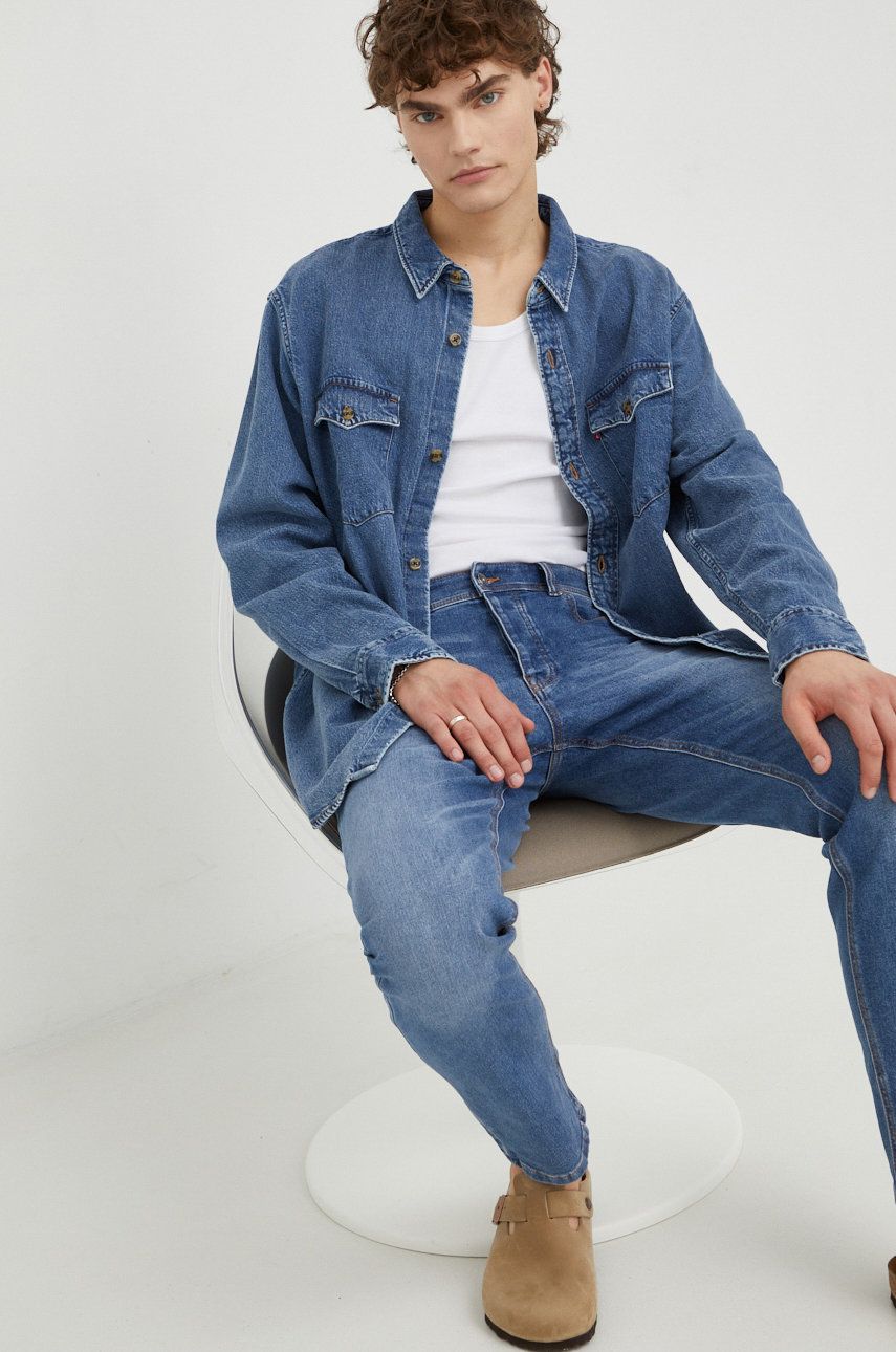 Риза Levi's ® Western Denim Shirt Синьо | A1919.0014, 1