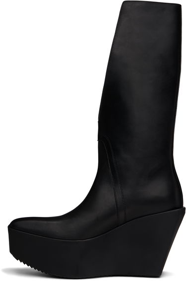 Облекло Rick Owens Rick Owens Hollywood Sliver Platform Winged Kowboys Tall Boots Черно | RU01E5854 LOO, 2