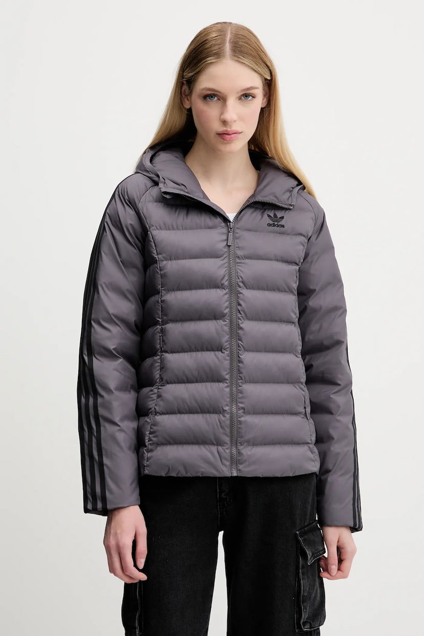Пухо яке adidas Originals adidas Originals Slim Jacket Сиво | JX2938