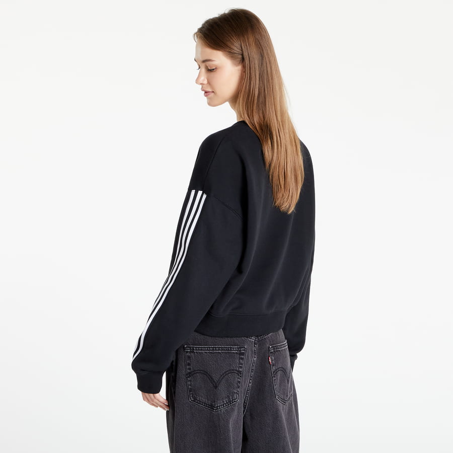 Суитчър adidas Originals Sweatshirt 3-stripes Черно | HC2064, 1
