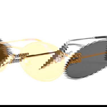 Слънчеви очила Miu Miu Elongated Oval Sunglasses with Cutout Temples Металик | 0MU-52YS-54-7OE01T, 3