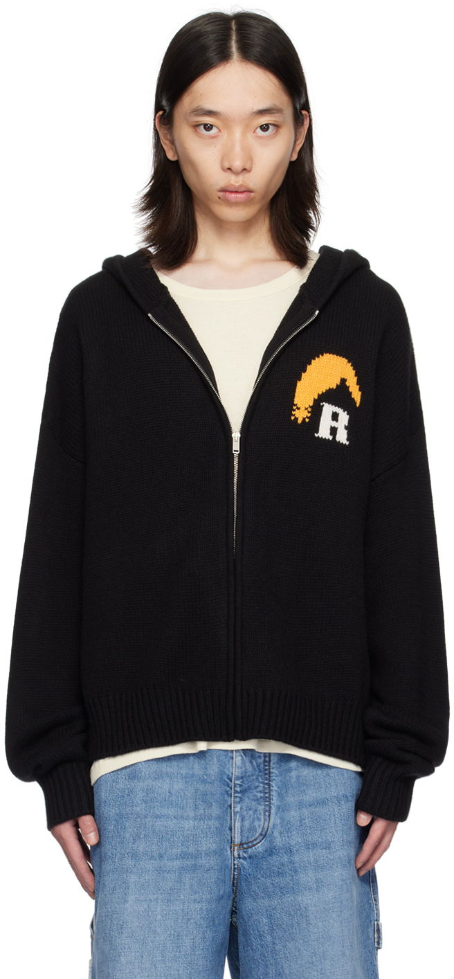 Суитчър Rhude Hoodie With Logo Черно | RHPF24HO01867