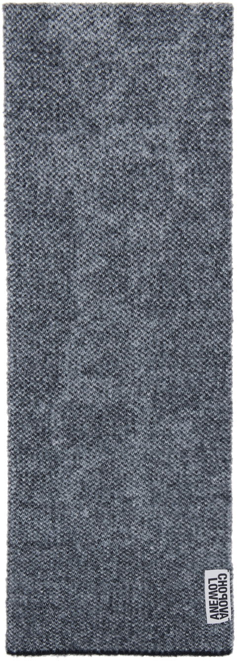 Шал Chopova Lowena Chain Link Knit Scarf Черно | 8276, 1