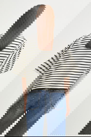 Тениска Anine Bing Myers Cropped Striped T-Shirt Многоцветен | A.08.11431, 2