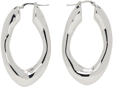 Обеци Jil Sander Hoop Earrings "Silver" Металик | J11VG0082_P4877, 0