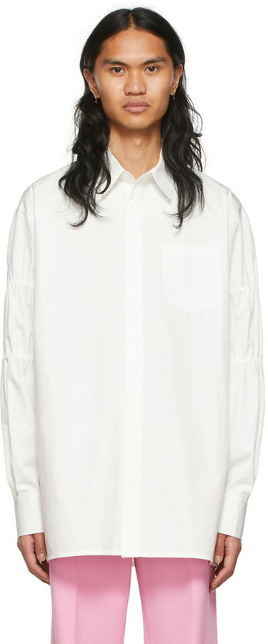 Риза We11done Cotton Oversized Shirt Бяло | WD-BL1-22-141-M-WH, 0