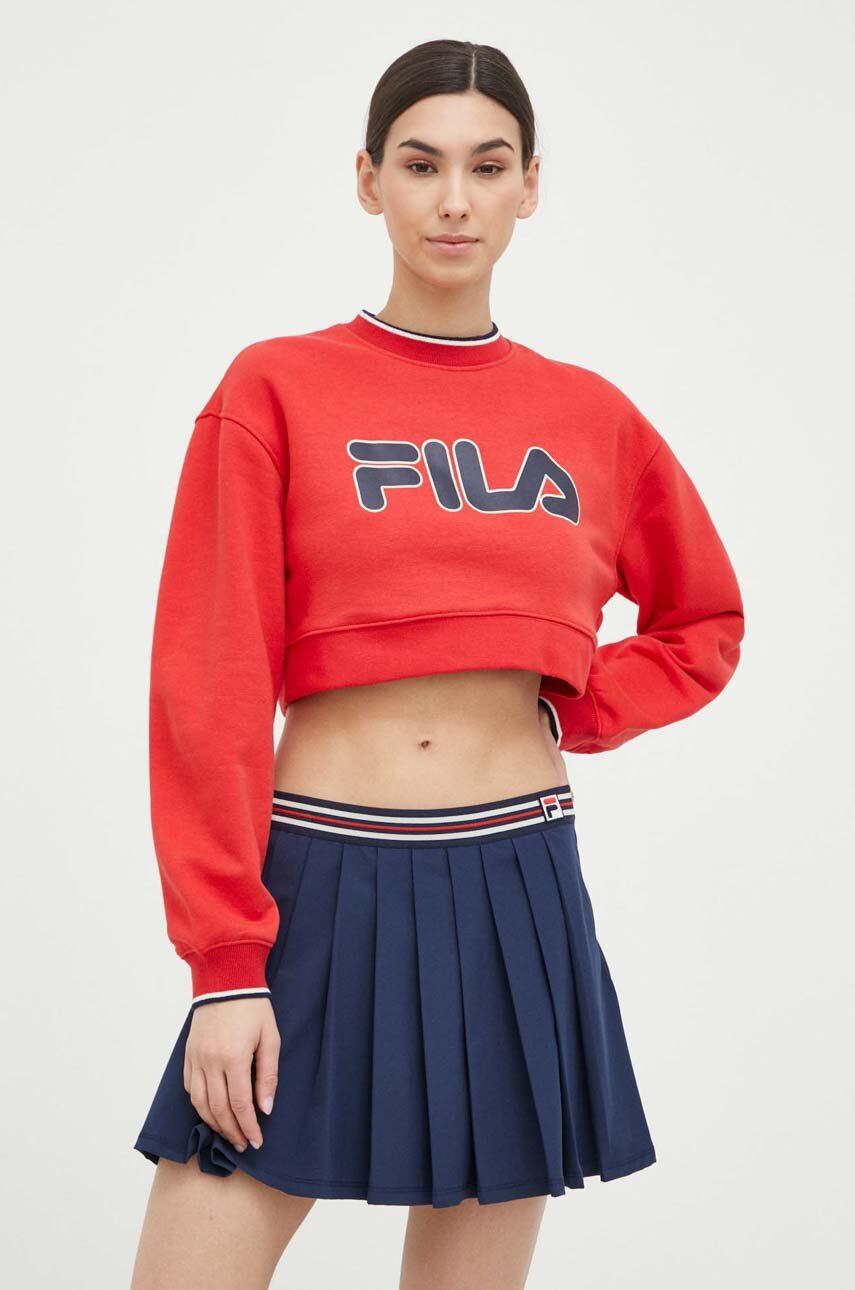 Суитчър FILA Hailey Bieber x Cropped Crew Sweatshirt Червено | FAW0817, 0