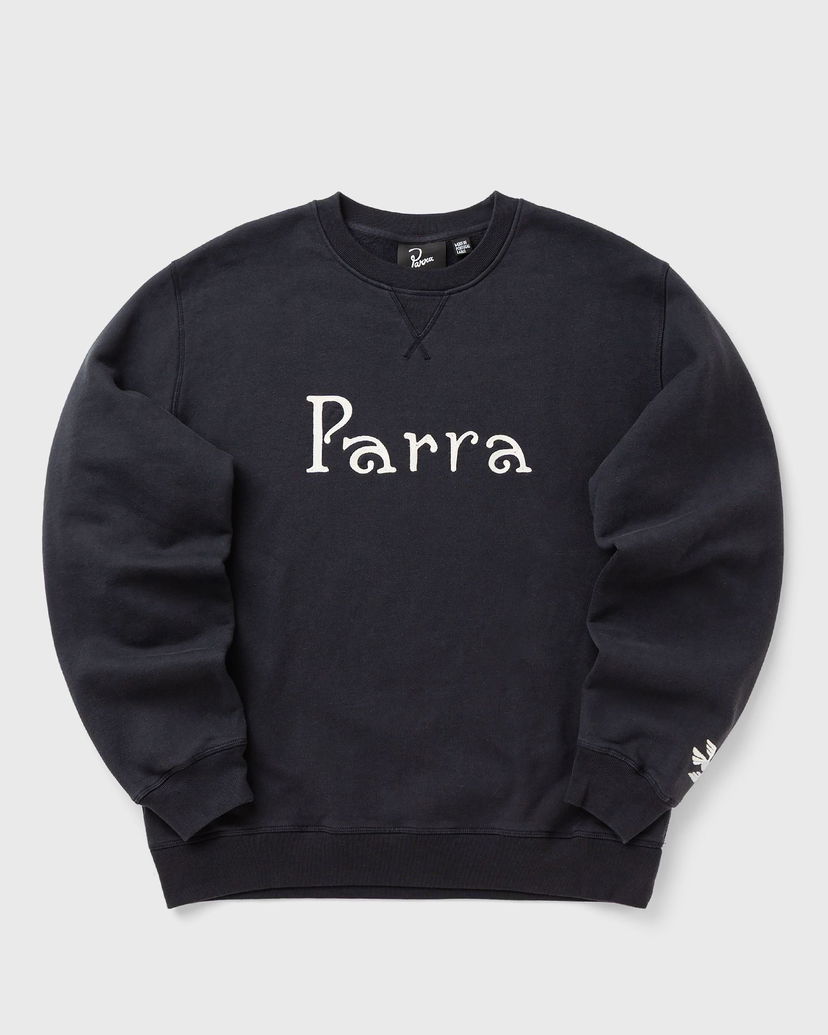 Суитчър By Parra Weird Trad Logo Crew Neck Sweatshirt Черно | 54320