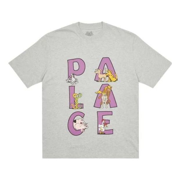 Тениска Palace Session Cartoon Print T-Shirt Сиво | P23TS056