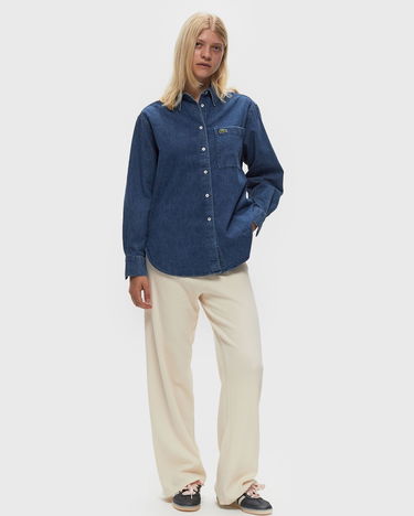 Риза Lacoste OVERSIZED DENIM BREAST POCKET SHIRT Синьо | CF0036-113, 1