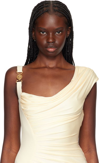 Пръстен Versace Versace Logo Single Earring Металик | 1019915_1A00620_3J000, 2