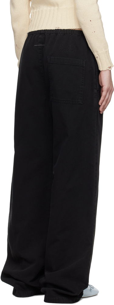 Спортни панталони Maison Margiela MM6 Maison Margiela Bull Wide-Leg Pants Черно | S62KB0235 S30653, 2
