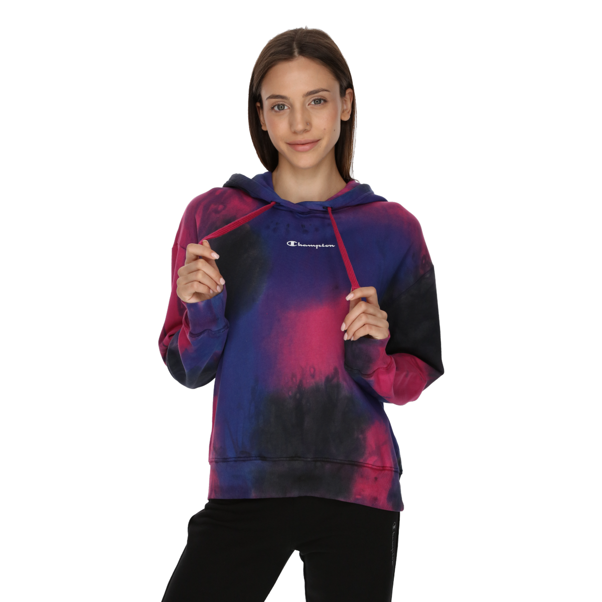 Суитчър Champion Tie-Dye Drawstring Hooded Sweatshirt Многоцветен | 115744-KK001, 0
