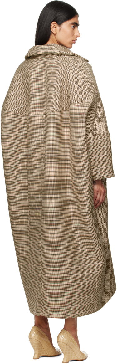 Палта Dries Van Noten Dries Van Noten Long Plaid Coat Кафяво | 242-010211-9352, 2
