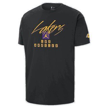 Тениска Jordan Los Angeles Lakers Courtside Statement Edition NBA Max90 T-Shirt Черно | FN1069-010, 0