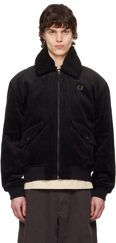Яке бомбър Fred Perry Fred Perry Corduroy Bomber Jacket Черно | J8567, 0