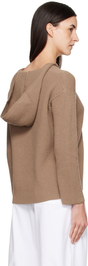 Суитчър Max Mara Max Mara Falcone Knit Hoodie Кафяво | 2529366031600, 2