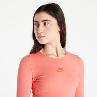 Съкратен топ Nike Sportswear Long-Sleeve Crop Top Розово | DZ4608-814, 3