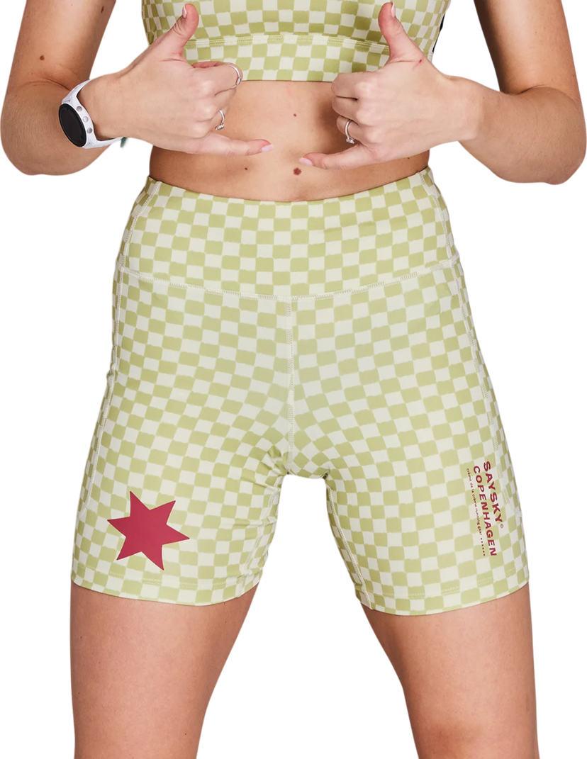 Къси панталони Saysky Saysky Checker Combat+ 7" Short Tights Зелено | nwrst30c1034