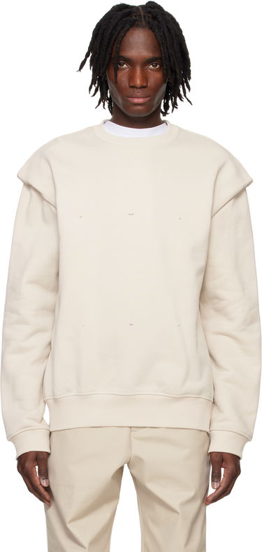 Суитчър HELIOT EMIL HELIOT EMIL Outline Logo Sweatshirt Бежово | PRESS25_M_08_052_ST18_CO, 0