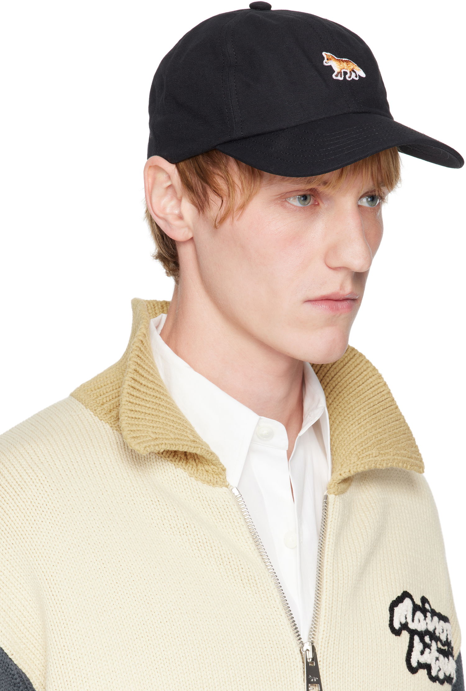 Шапка с козирка MAISON KITSUNÉ Maison Kitsuné Baby Fox Baseball Cap Черно | OW06109WB0026, 1