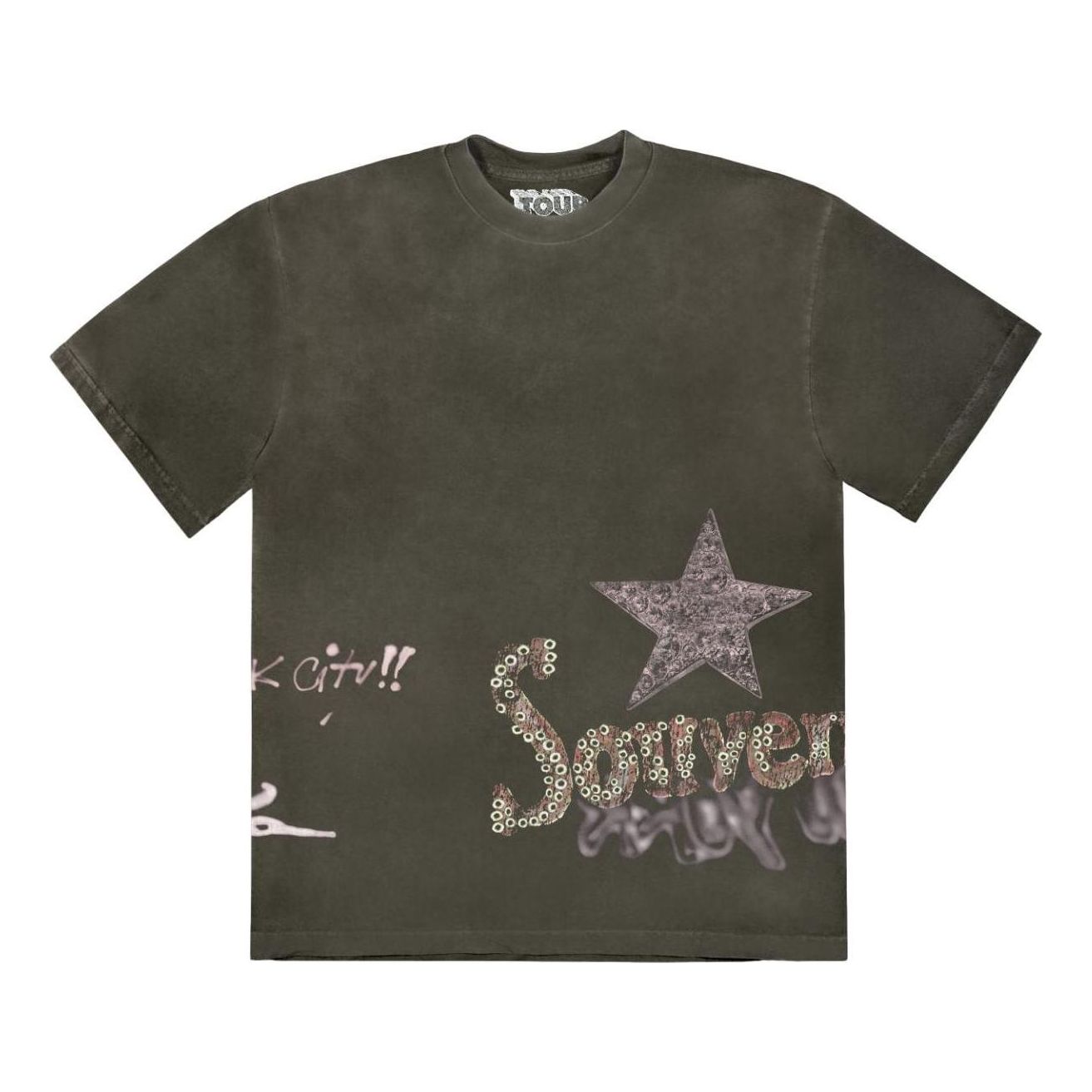 Тениска Cactus Jack by Travis Scott Travis Scott Utopia Souvenir Graphic Tee Зелено | TSCM-SS32, 0