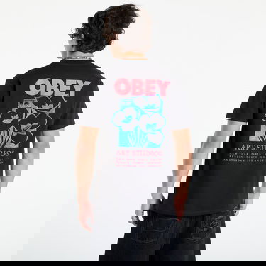Тениска OBEY Obey Art Studio T-Shirt Черно | 165264234-BLK, 4