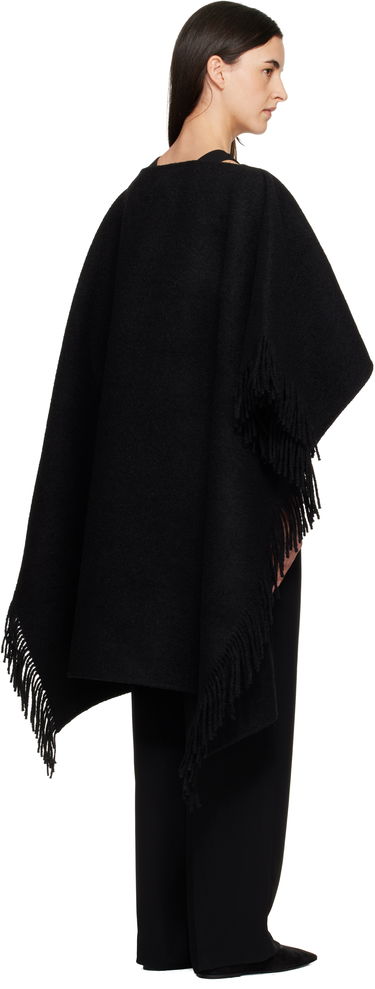 Шал TOTEME Fringed Poncho Shawl Черно | 254-WSC0132-FB0471, 2