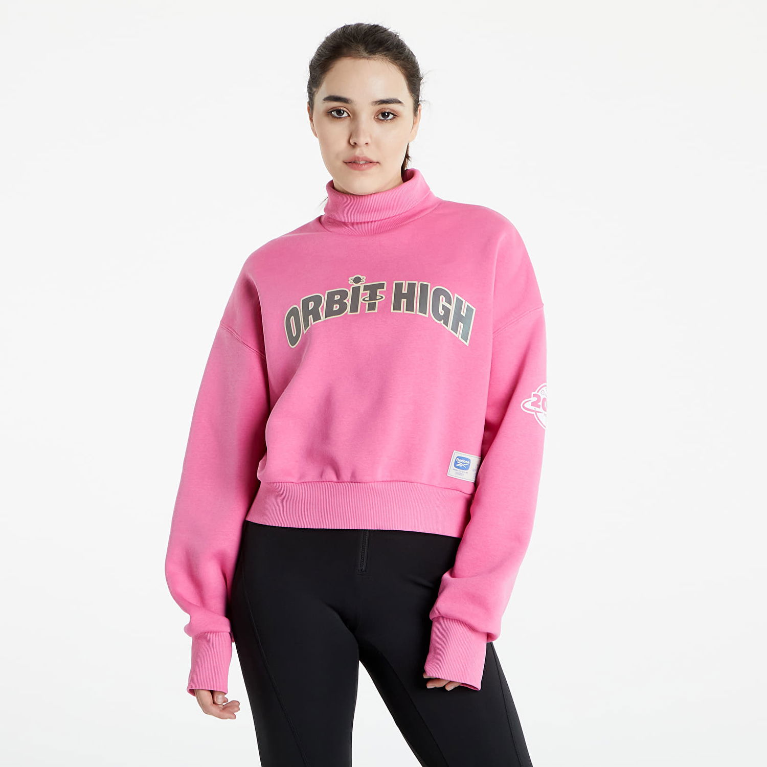 Суитчър Reebok The Jetsons x The Flintstones Orbit High Cozy Crewneck Розово | HD5223, 0