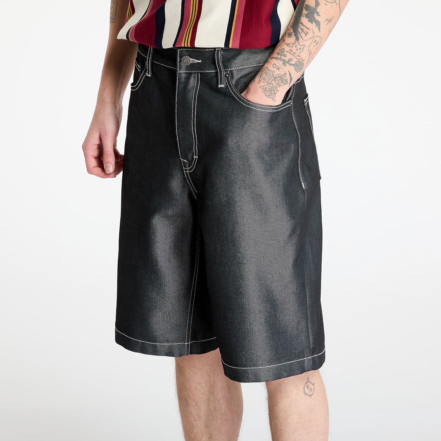 Къси панталони GUESS Guess Originals Baggy Denim Shorts Черно | M5GD52D5L3A-GOM6, 1