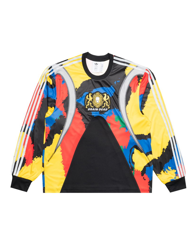 Фланелка adidas Originals Originals x Brain Dead Abstract Print Long-Sleeve Jersey Многоцветен | JY7958