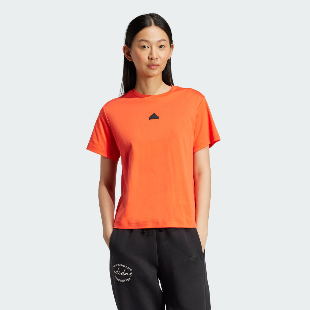Тениска adidas Performance Signature Graphic Print T-Shirt Оранжево
 | IY1460, 0