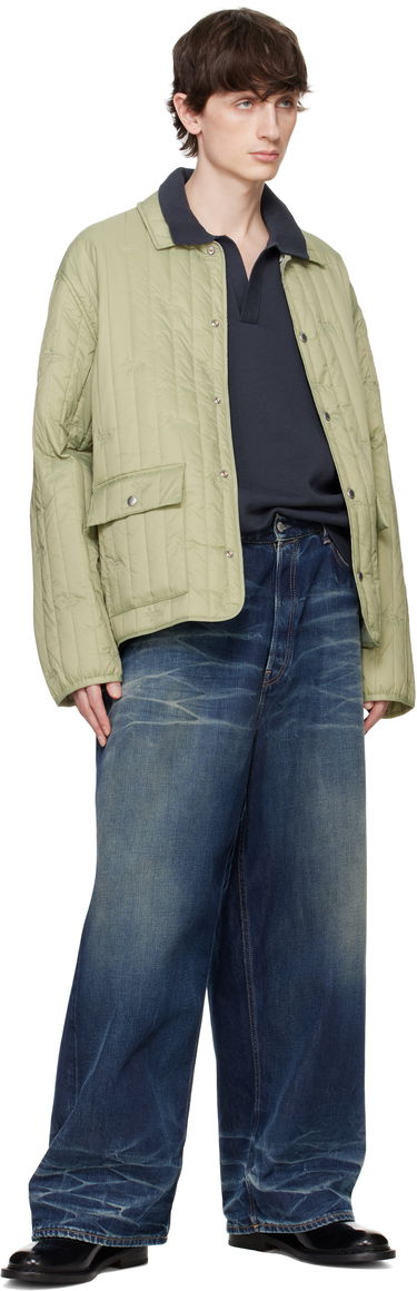 Пухо яке MAISON KITSUNÉ Maison Kitsuné Quilted Chore Jacket Зелено | OM02114WW9047, 3
