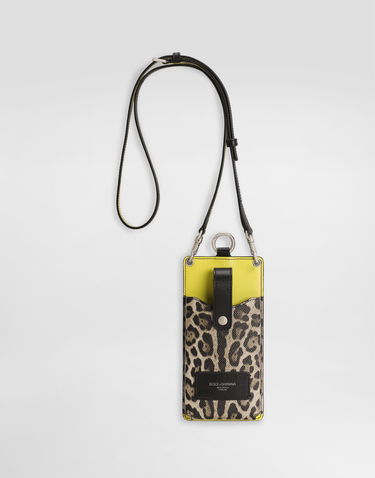 Портфейл Dolce & Gabbana Dolce & Gabbana Dauphine Calfskin Animal Print Cellphone Case Многоцветен | BP3345A6N68HY13M, 2