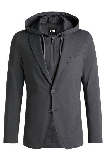 BOSS Slim-Fit Hooded Blazer