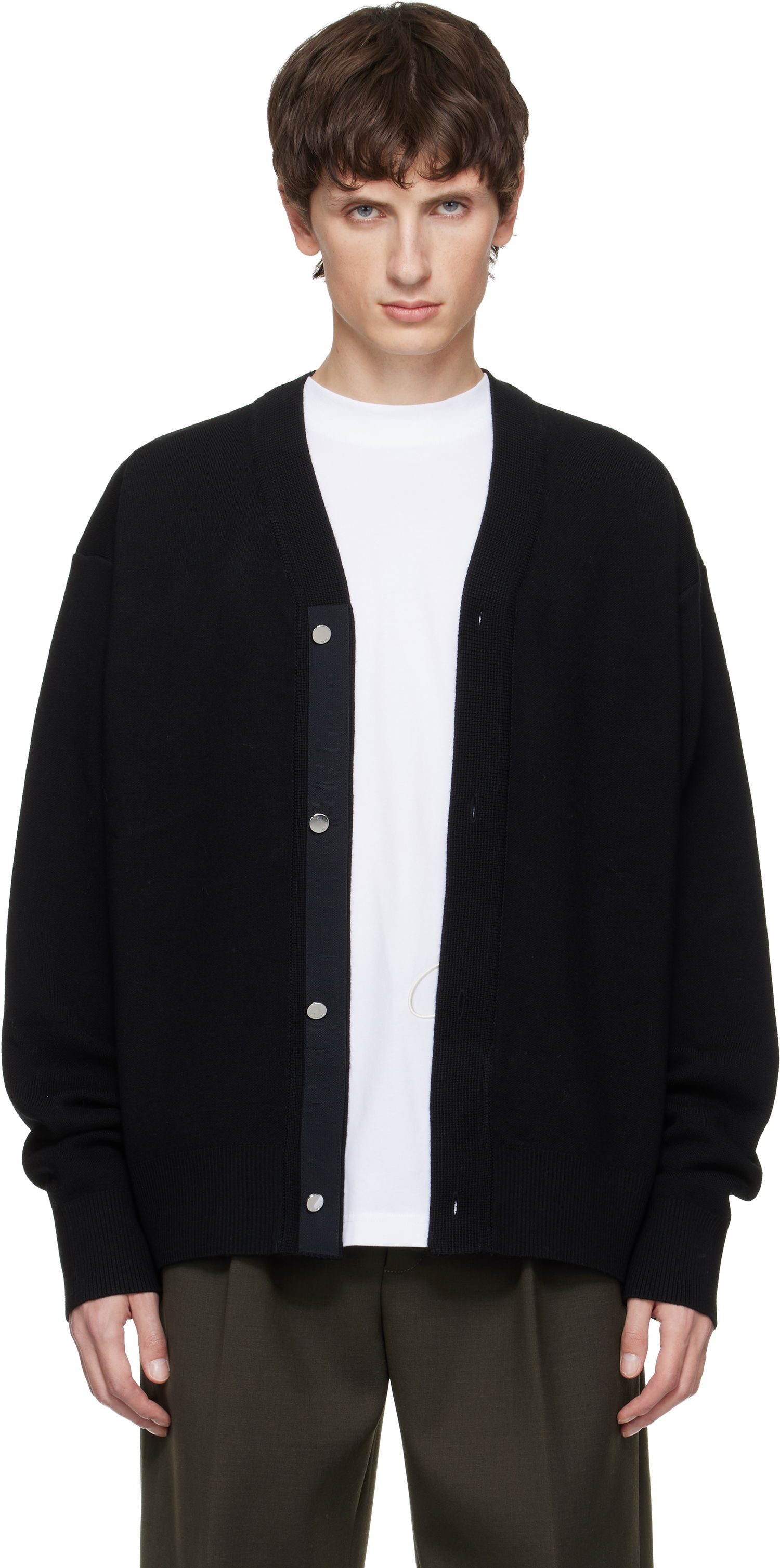 Пуловер Jacquemus 'The Doppio' Cardigan Черно | 24HCDM00292BK00185, 0