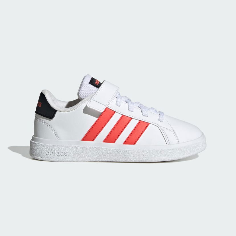 Кецове и обувки adidas Performance Grand Court Elastic Lace and Top Strap Бяло | IG4840