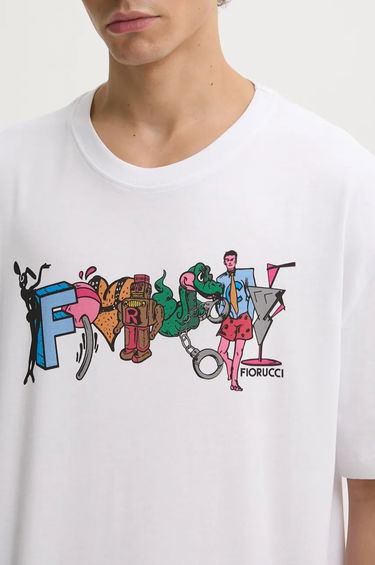Тениска Fiorucci Fiorucci Graphic Print T-Shirt Бяло | M01FMTSH103CJ01WH04, 4