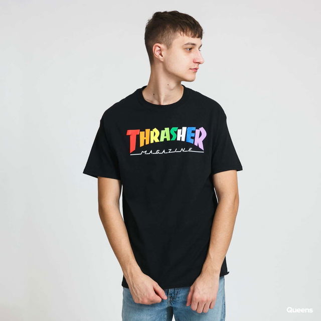 Rainbow Mag Tee Black