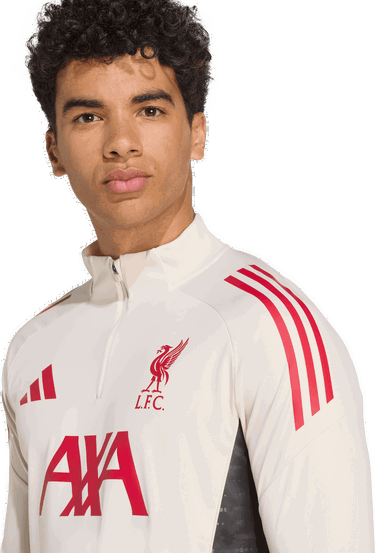 Пуловер adidas Performance Liverpool FC Tiro 25 Competition Training 1/4 Zip Top Бежово | JV6569, 3