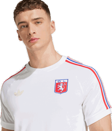 Тениска adidas Originals Olympique Lyon 75 T-Shirt Бяло | jl8080, 3