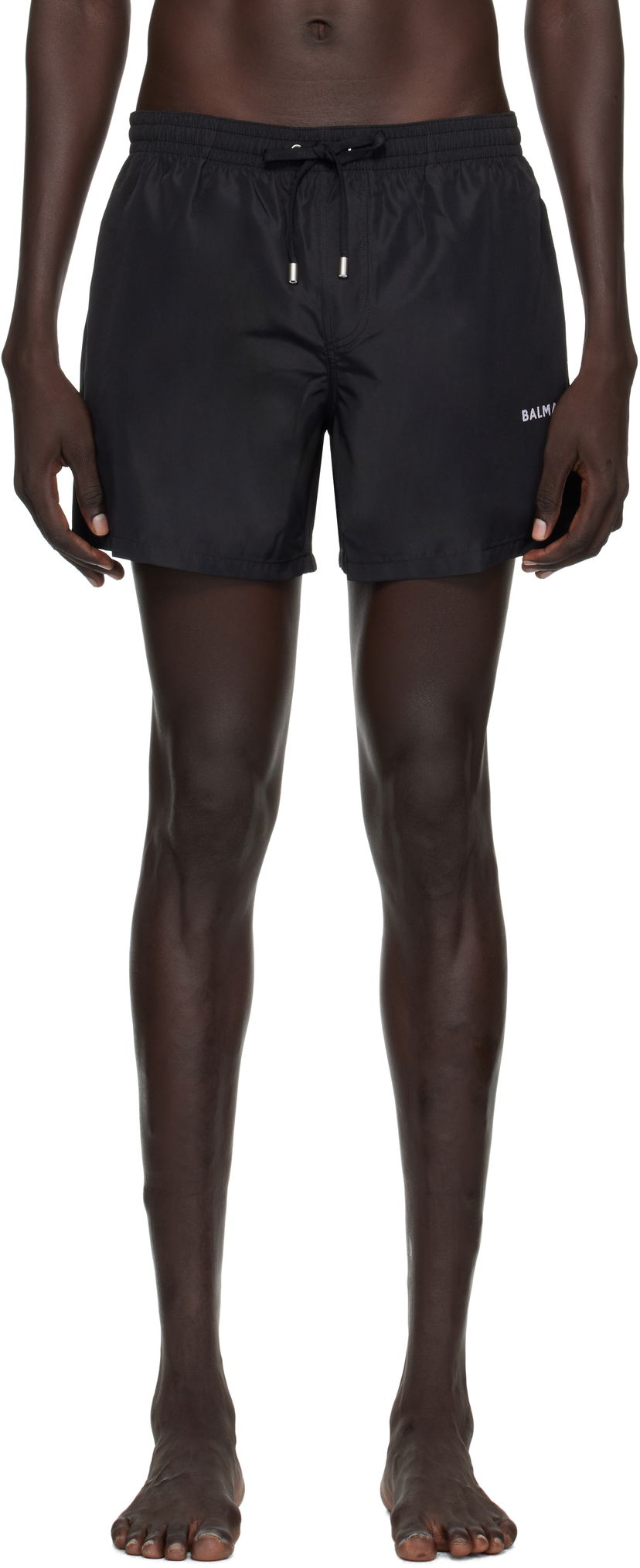 Бански Balmain Balmain Logo Swim Shorts Черно | BWB641580
