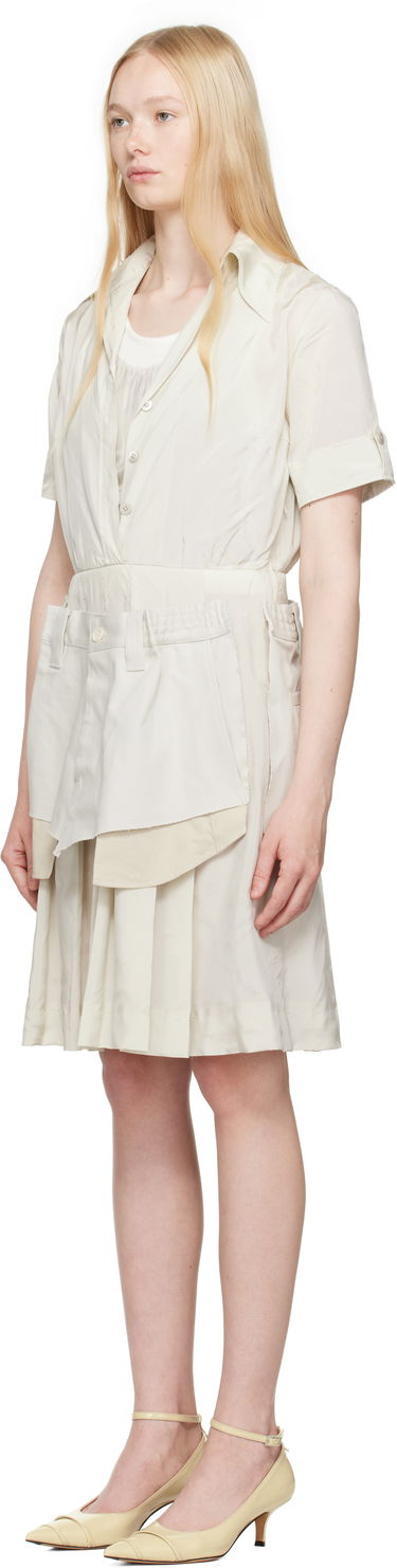 Пола Maison Margiela Maison Margiela Midi Dress Бежово | S51DD0029 MTN060, 3