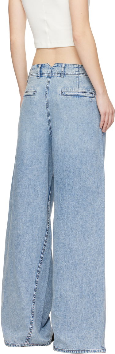 Дънки rag & bone Rag & Bone Featherweight Wide-Leg Sofie Jeans Синьо | WDD24H3003FWAN, 2