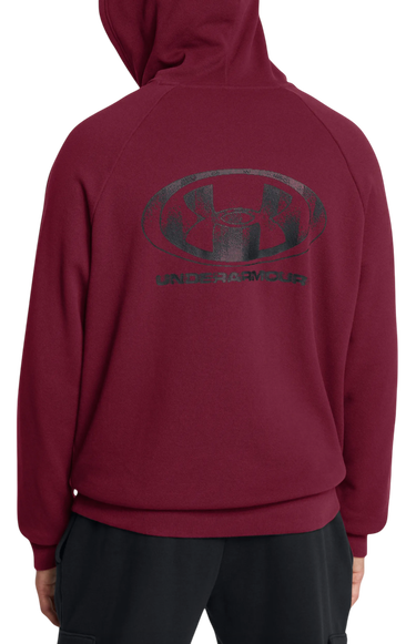 Суитчър Under Armour Under Armour Rival Fleece Textured Hoodie Бургунди | 1389428-625, 1