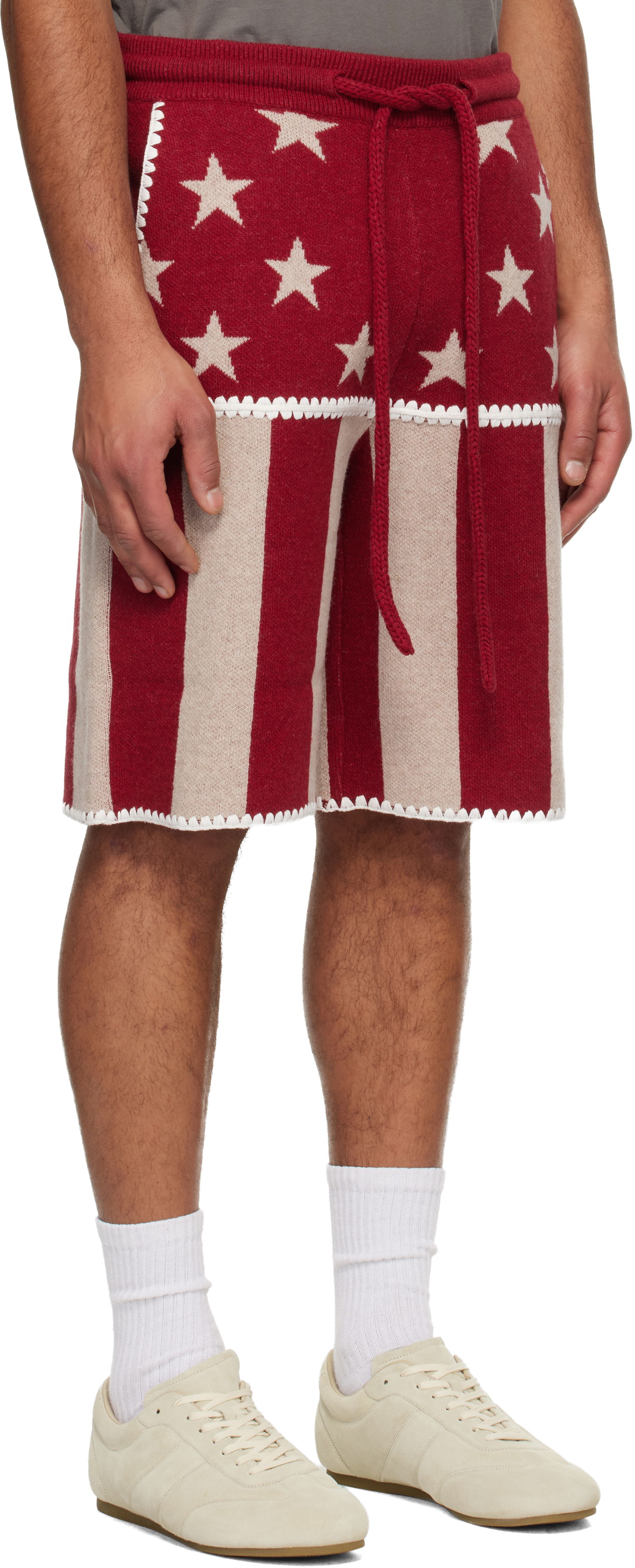 Къси панталони Palm Angels Stars & Stripes Shorts Многоцветен | PMHM015F25KNI001256F, 1