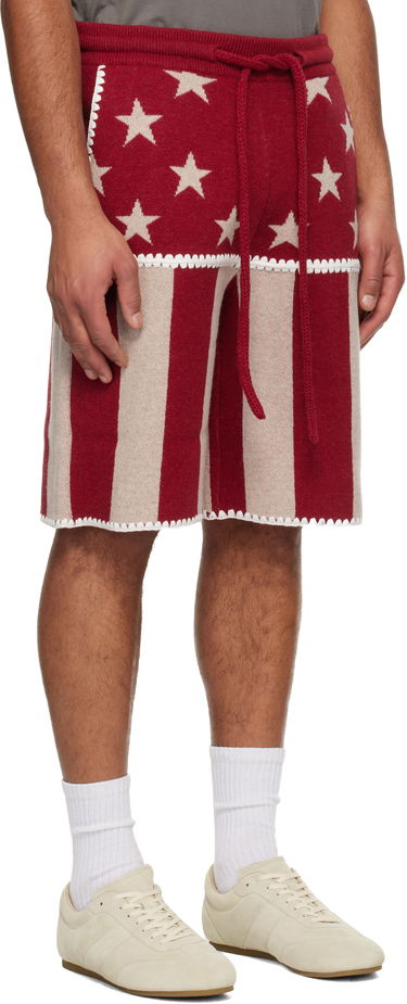 Къси панталони Palm Angels Stars & Stripes Shorts Многоцветен | PMHM015F25KNI001256F, 1