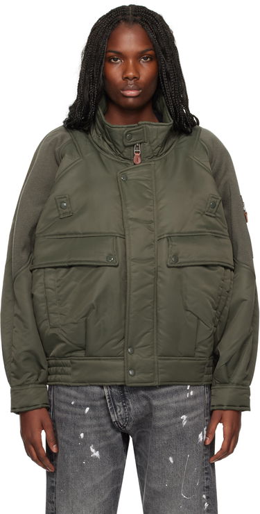 Яке бомбър R13 R13 Ribbed Flight Bomber Jacket Зелено | R13WR329 R436A, 0